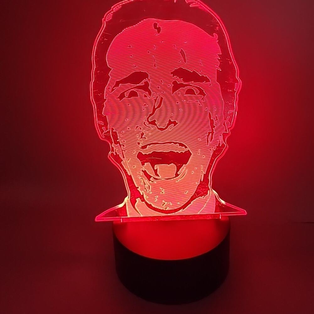 American Psycho + Anime 3D Night Light Desk Lamp Decor 3 different Etched Images
